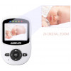 Moniteur vidéo pour bébé avec appareil photo numérique, moniteur vidéo sans fil ANMEATE numérique 2,4 GHz avec moniteur de