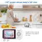 VTech VM819: Moniteur Bébé Longue Portée avec Berceuses et Capteur de Température - Tranquillité desprit!