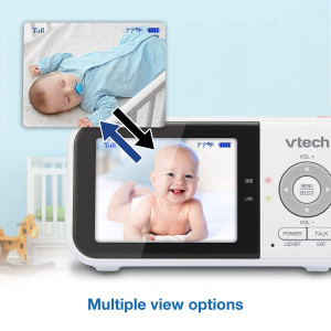 VTech VM819 Video Baby Monitor with 19Hour Battery Life 1000ft Long Range Auto Night Vision 2.8” Screen 2Way Audio Talk