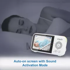 VTech VM819 Video Baby Monitor with 19Hour Battery Life 1000ft Long Range Auto Night Vision 2.8” Screen 2Way Audio Talk