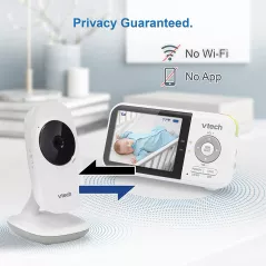 VTech VM819 Video Baby Monitor with 19Hour Battery Life 1000ft Long Range Auto Night Vision 2.8” Screen 2Way Audio Talk