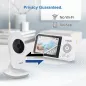 VTech VM819: Moniteur Bébé Longue Portée avec Berceuses et Capteur de Température - Tranquillité desprit!