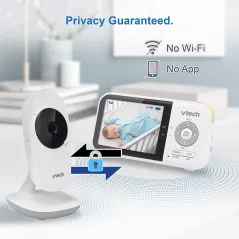 VTech VM819 Video Baby Monitor with 19Hour Battery Life 1000ft Long Range Auto Night Vision 2.8” Screen 2Way Audio Talk