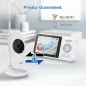 VTech VM819: Moniteur Bébé Longue Portée avec Berceuses et Capteur de Température - Tranquillité desprit!
