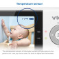 VTech VM819: Moniteur Bébé Longue Portée avec Berceuses et Capteur de Température - Tranquillité desprit!