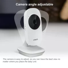 VTech VM819 Video Baby Monitor with 19Hour Battery Life 1000ft Long Range Auto Night Vision 2.8” Screen 2Way Audio Talk