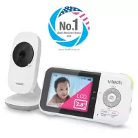 VTech VM819 Video Baby Monitor with 19Hour Battery Life 1000ft Long Range Auto Night Vision 2.8” Screen 2Way Audio Talk