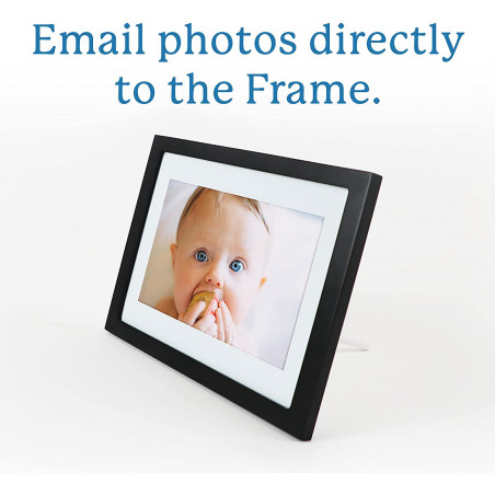 Skylight Frame: 10 inch WiFi Digital Picture Frame, Email Photos from Anywhere, Touch Screen Display, Effortless One Minute