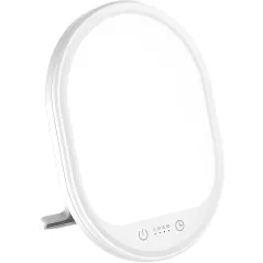 Light Therapy Lamp, UV-Free 10000 Lux Therapy Light, Touch Control with 3 Adjustable Brightness Levels and 4 Timer Function,