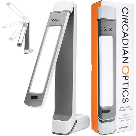 Circadian Optics Light Therapy Lamp - UV-Free LED Light Sun Lamp with 10,000 Lux for Sleep Aid, Brain Booster, and Stress