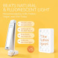 Happy Light Therapy Lamp: 10000 Lux, Adjustable Brightness - Beat the Winter Blues!