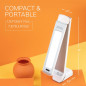 Happy Light Therapy Lamp: 10000 Lux, Adjustable Brightness - Beat the Winter Blues!