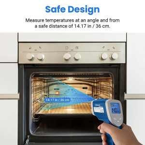 Etekcity Infrared Thermometer 1080 (Not for Human) Temperature Gun Non-Contact Digital Laser Thermometer-58℉~1022℉ (-50℃～550℃)