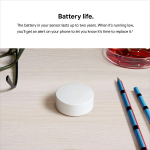 Google Nest Temperature Sensor - Nest Thermostat Sensor - Nest Sensor That Works with Nest Learning Thermostat and Nest