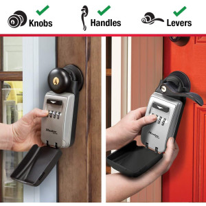 Master Lock 5420D Set Your Own Combination Portable Lock Box with Adjustable Shackle, 6 Key Capacity