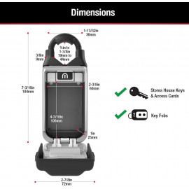 Master Lock 5420D : Boîte à Clé Sécurisée avec Combinaison