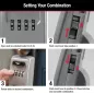 Master Lock 5420D: Boîte à Clés Sécurisée à Combinaison Réglable - Accès Facile et Sûr!