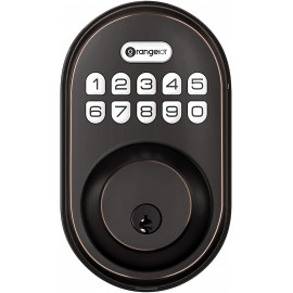 OrangeIOT Keyless Entry Deadbolt Lock, Electronic Keypad Door Lock, Auto Lock, 1 Touch Locking, 20 User Codes, Easy to Install,