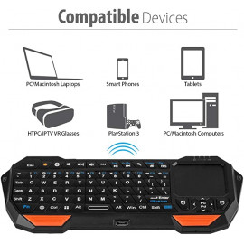 Fosmon Mini Wireless Keyboard - Compact, Backlit, and Versatile