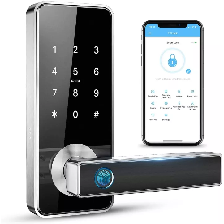 Serrure Intelligente 5-en-1 Tiffane: Accès Facile et Sécurité Renforcée pour Votre Maison