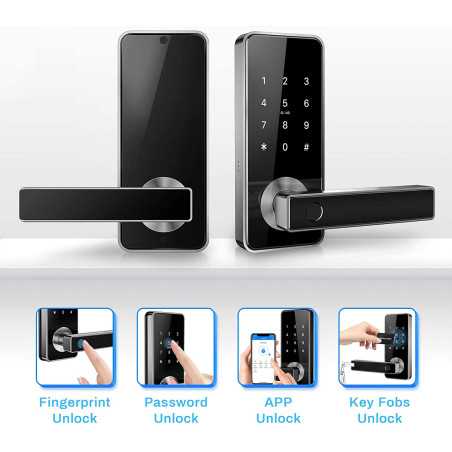 Serrure Intelligente 5-en-1 Tiffane: Accès Facile et Sécurité Renforcée pour Votre Maison