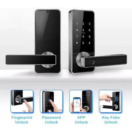Serrure Intelligente 5-en-1 Tiffane: Accès Facile et Sécurité Renforcée pour Votre Maison