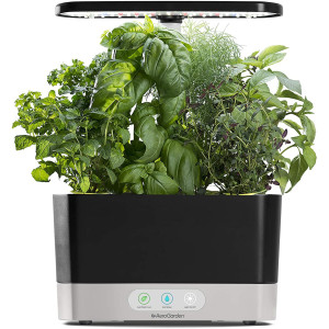 AeroGarden Harvest - Indoor Garden with LED Grow Light, Black