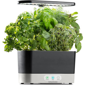 AeroGarden Harvest - Indoor Garden with LED Grow Light, Black