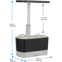 AeroGarden Harvest - Indoor Garden with LED Grow Light, Black