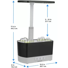 AeroGarden Harvest - Indoor Garden with LED Grow Light, Black