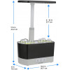 AeroGarden Harvest - Indoor Garden with LED Grow Light, Black