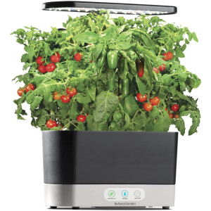 AeroGarden Harvest - Indoor Garden with LED Grow Light, Black