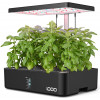 iDOO 12Pods Hydroponics Growing System, Indoor Garden with LED Grow Light, Plants Germination Kit, Built-in Fan, Automatic