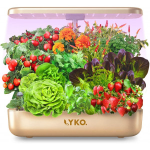 Hydroponics Growing System 12 Pods,LYKO Indoor Garden w/Full-Spectrum 36W Grow Light,Indoor Herb Garden Automatic Timer,Height