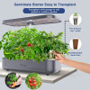 Yoocaa 12 Hydroponics Growing System, Indoor Herb Garden with LED Light, Up to 19.4'' Height Adjustable Indoor Gardening System,