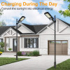 JAMIEWIN 120 led Solar Street Lights Outdoor Wireless Solar Security Wall Light Motion Sensor with 3 Lighting Modes for Porch