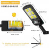 JAMIEWIN 120 led Solar Street Lights Outdoor Wireless Solar Security Wall Light Motion Sensor with 3 Lighting Modes for Porch