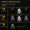 JAMIEWIN 120 led Solar Street Lights Outdoor Wireless Solar Security Wall Light Motion Sensor with 3 Lighting Modes for Porch