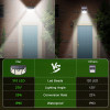 Solar Lights Outdoor 310 LED 2500Lm Solar Motion Lights with Upgraded IP65 Waterproof Seal, 270 Degree Wide Angle 3 Optional
