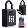 Security Key Lock Box, Bluetooth Smart Secured Lock Box with Management APP, Electronic Digital Security Safe Lock Box with