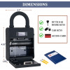 Security Key Lock Box, Bluetooth Smart Secured Lock Box with Management APP, Electronic Digital Security Safe Lock Box with