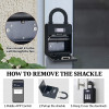 Security Key Lock Box, Bluetooth Smart Secured Lock Box with Management APP, Electronic Digital Security Safe Lock Box with