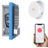WeHere Key Lock Box use Bluetooth/One-Time Password/Fixed Code Unlock, Electronic Lock Box for House Key, Wall Mount Hide a Key