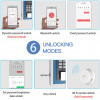 WeHere Key Lock Box use Bluetooth/One-Time Password/Fixed Code Unlock, Electronic Lock Box for House Key, Wall Mount Hide a Key