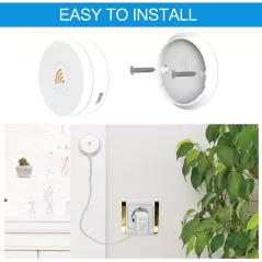 WeHere Key Lock Box use Bluetooth/One-Time Password/Fixed Code Unlock, Electronic Lock Box for House Key, Wall Mount Hide a Key