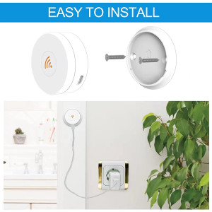 WeHere Key Lock Box use Bluetooth/One-Time Password/Fixed Code Unlock, Electronic Lock Box for House Key, Wall Mount Hide a Key