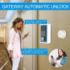 WeHere Key Lock Box use Bluetooth/One-Time Password/Fixed Code Unlock, Electronic Lock Box for House Key, Wall Mount Hide a Key