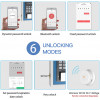 WeHere Key Lock Box use Bluetooth/One-Time Password/Fixed Code Unlock, Electronic Lock Box for House Key, Wall Mount Hide a Key