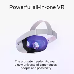 Meta Quest 2: Vivez la VR Immersive Sans Limites! Graphismes HD, Sans Fil, et Confort Inégalé