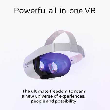 Meta Quest 2: Vivez la VR Immersive Sans Limites! Graphismes HD, Sans Fil, et Confort Inégalé